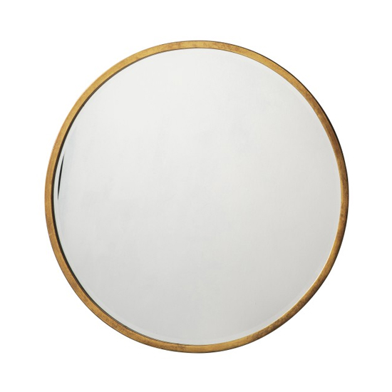 Higgins Round Bedroom Mirror In Antique Gold