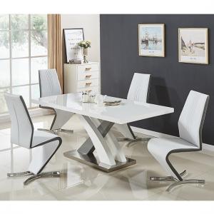 high gloss dining table and 4 chairs sets UK