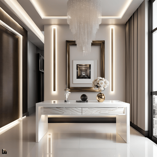 Modern High Gloss Console Tables UK Sale