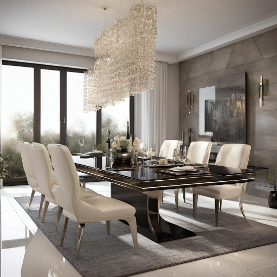 Modern High Gloss Extending Dining Tables UK Sale