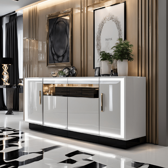 Modern High Gloss Sideboards UK Sale
