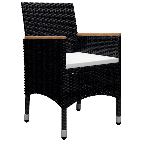 Highbury Poly Rattan 9 Piece Garden Dining Set In Black
