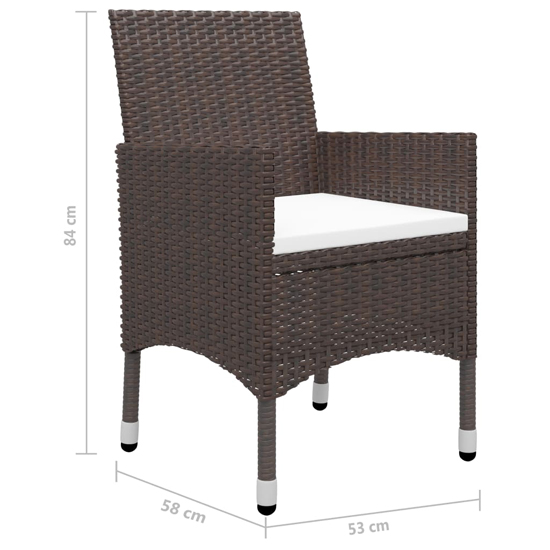 Highbury Poly Rattan 9 Piece Garden Dining Set In Brown