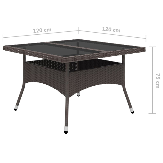 Highbury Poly Rattan 9 Piece Garden Dining Set In Brown