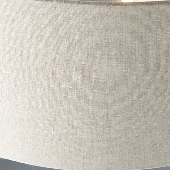 Highclere Natural Linen Shade Floor Lamp In Brushed Chrome_5