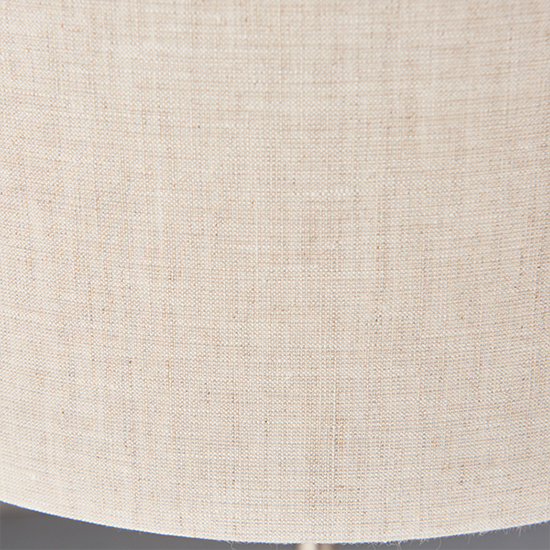 Highclere Natural Linen Shade Table Lamp In Brushed Chrome_7