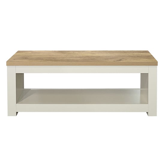 Highgate Wooden Coffee Table In Cream And Oak_2