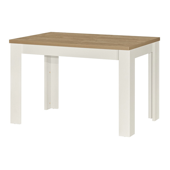 Highgate Wooden Dining Table And 2 Benches In Cream And Oak_5