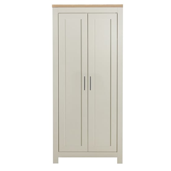 Highgate Wooden Wardrobe With 2 Doors In Cream And Oak_2