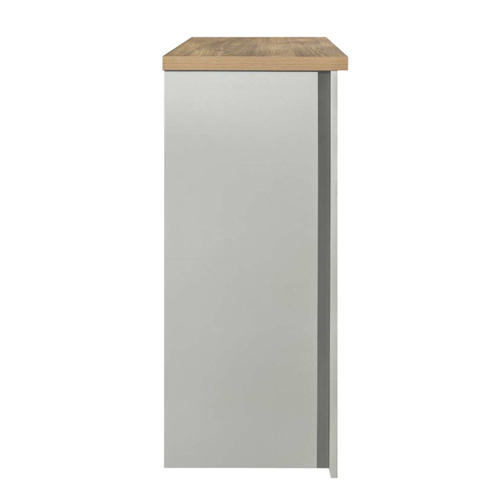 Highland Wooden Chest Of 4 Drawers in Grey and Oak