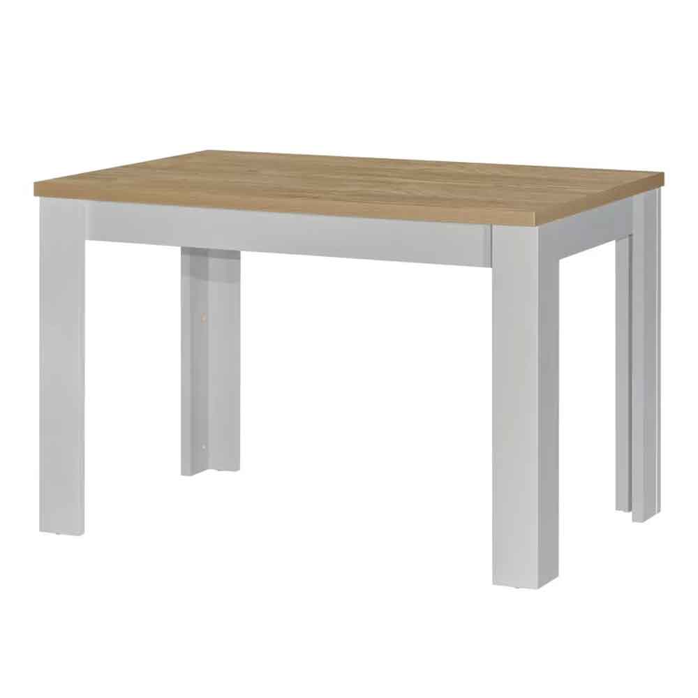 Highland Wooden Dining Set with 2 Benches Set in Grey and Oak