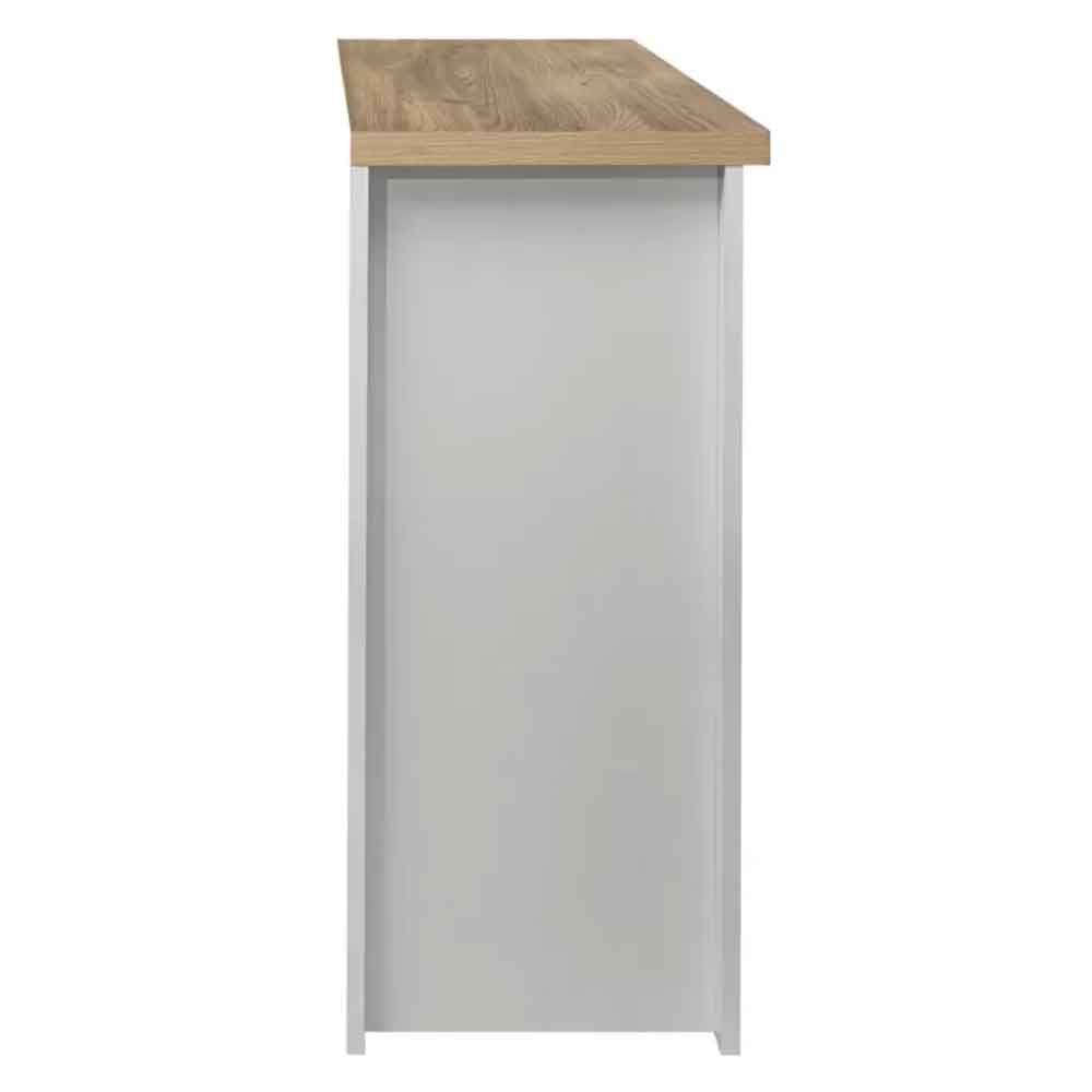 Highland Wooden Sideboard With 3 Doors 2 Drawers in Dark Grey and Oak