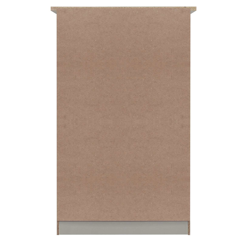 Highland Wooden Wardrobe with 3 Doors in Grey and Oak