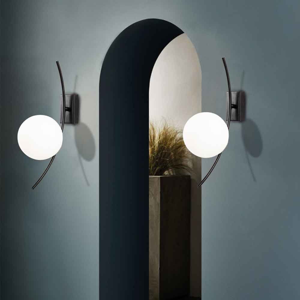 Hilal Metal Wall Lamp in Black