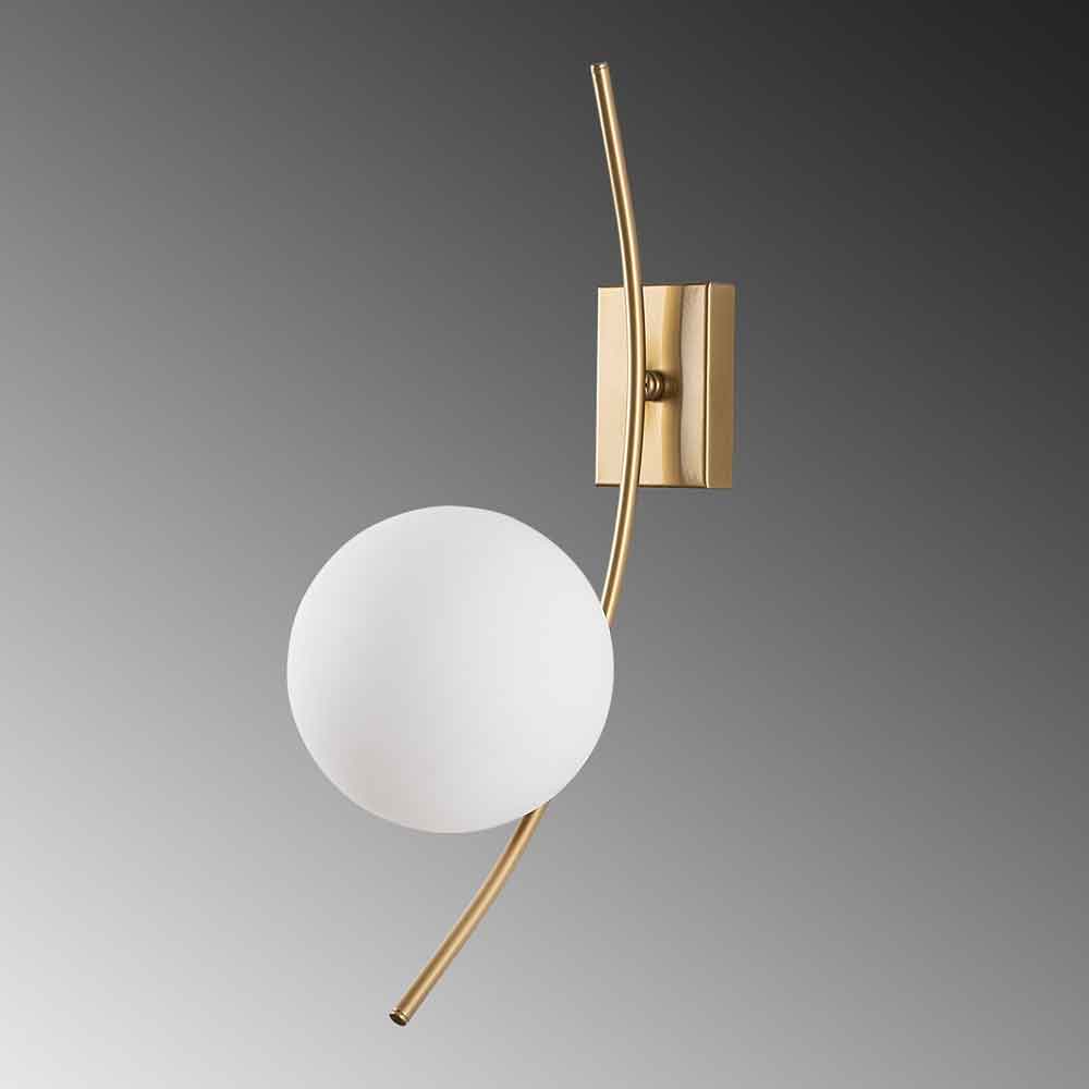 Hilal Metal Wall Lamp in Gold