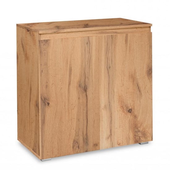 Hilary Wooden Compact Sideboard In Golden Oak