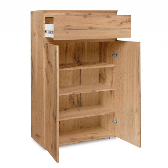 Hilary Modern Wooden Shoe Storage Cabinet In Golden Oak_5