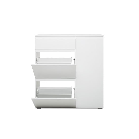 Hilary Wooden Shoe Storage Cabinet In White_5