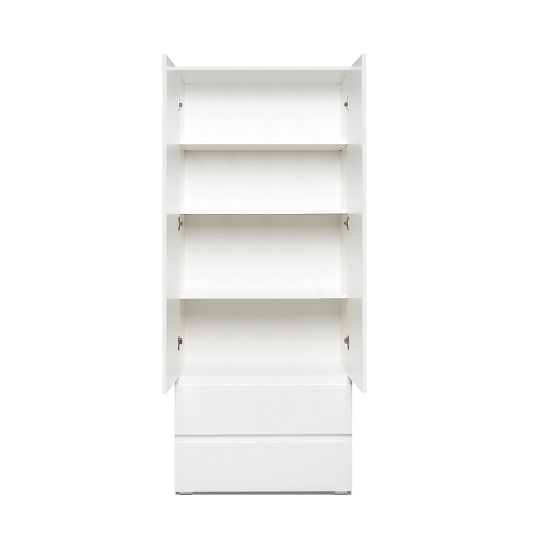 Hilary Contemporary Wooden Office Storage In White Furniture