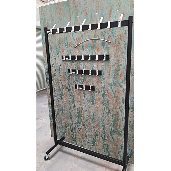 Hillsboro Wall Hung Metal 5 Hooks Coat Rack In Black