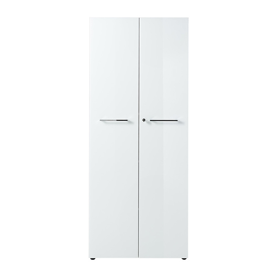 Hilo Tall Glass Fronts Filing Cabinet With 2 Doors In White And Oak_3