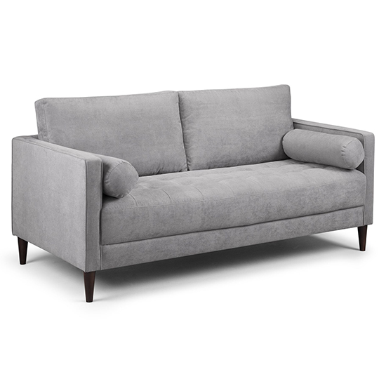 Read more about Hiltraud fabric 3 seater sofa in grey