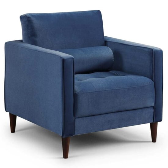 Photo of Hiltraud fabric armchair in blue