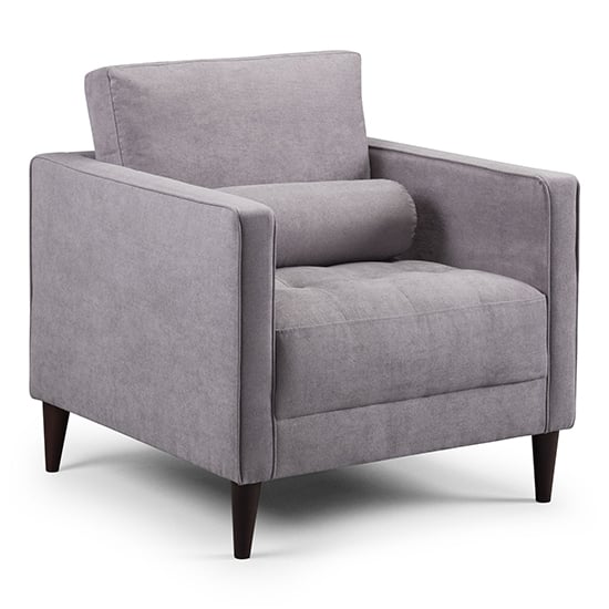 Photo of Hiltraud fabric armchair in grey