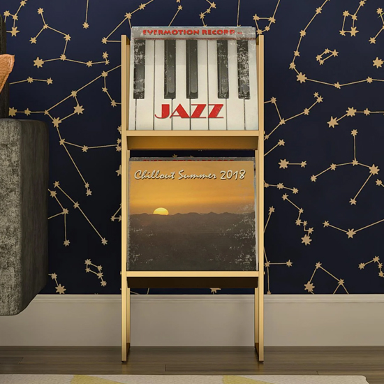 Hilux Metal Shelving Unit In Gold