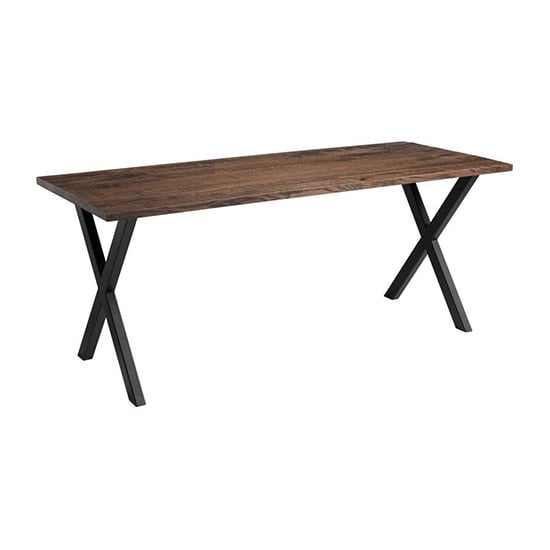 Read more about Hinton large solid oak dining table in smoked oak