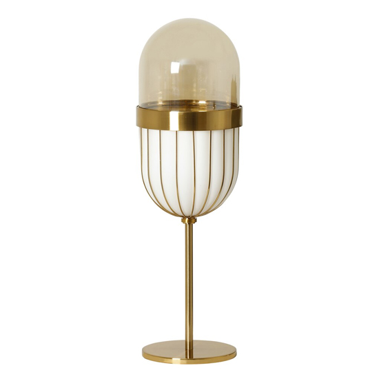 Read more about Hiram art deco table lamp with cylindrical shade