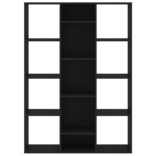 Hiti Wooden 100cm x 140cm Bookcase With 13 Shelves In Black_5