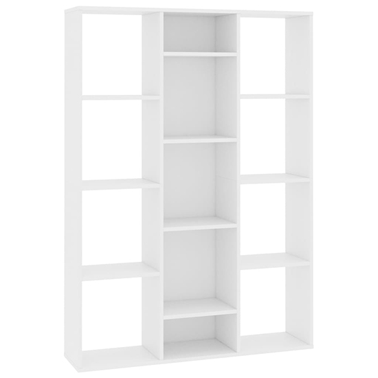 Hiti Wooden 100cm x 140cm Bookcase With 13 Shelves In White