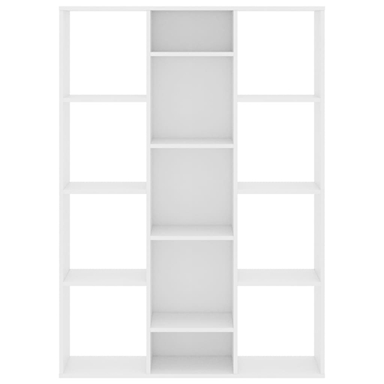 Hiti Wooden 100cm x 140cm Bookcase With 13 Shelves In White