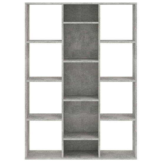 Hiti Wooden 100cm x 140cm Bookcase In Concrete Grey_5