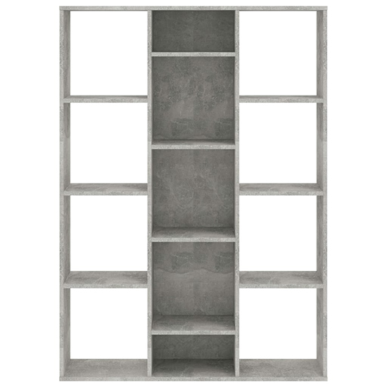 Hiti Wooden 100cm x 140cm Bookcase In Concrete Grey