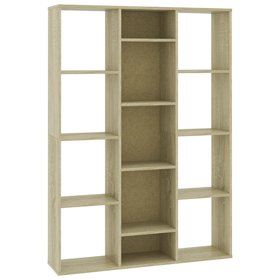 Hiti Wooden 100cm x 140cm Bookcase In Sonoma Oak