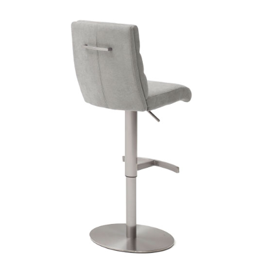 Hiulia Fabric Bar Stool In Anthracite With Steel Base_2