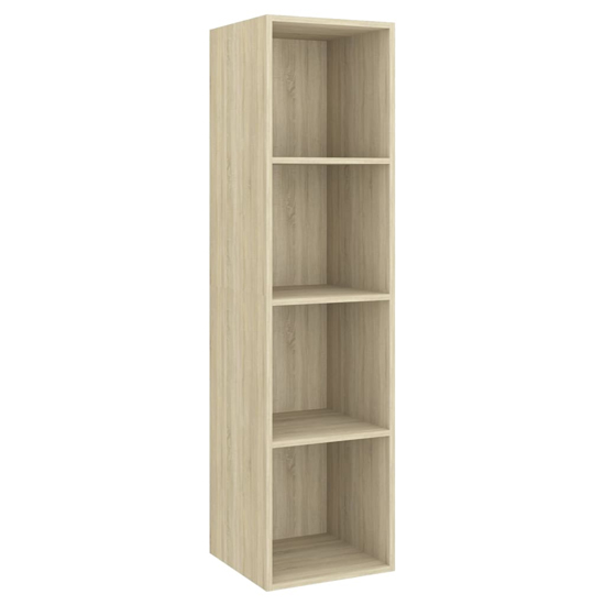 Hiyan Wall Hung Wooden Entertainment Unit In Sonoma Oak
