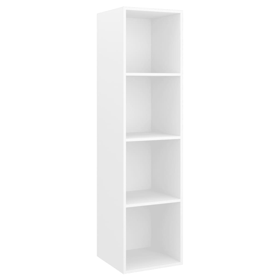 Hiyan Wall Hung Wooden Entertainment Unit In White