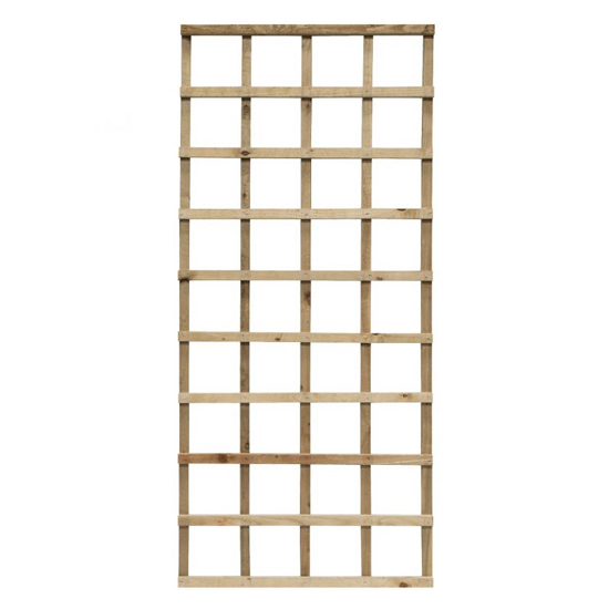 Hizo Heavy Duty Set Of 3 Pressure Treated 6x3 Trellis In Natural