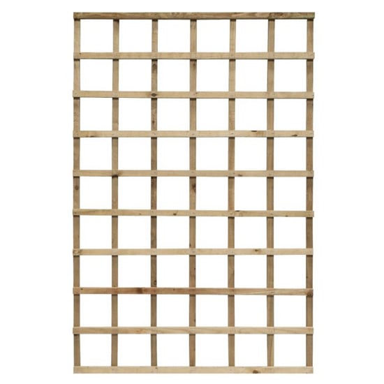 Product photograph of Hizo Heavy Duty Set Of 3 Pressure Treated 6x4 Trellis In Natural from Furniture in Fashion