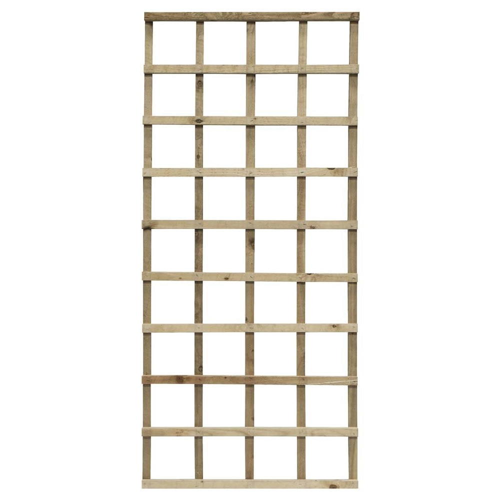 Hizo Wooden Garden Pressure Treated Trellis In Natural 6x3