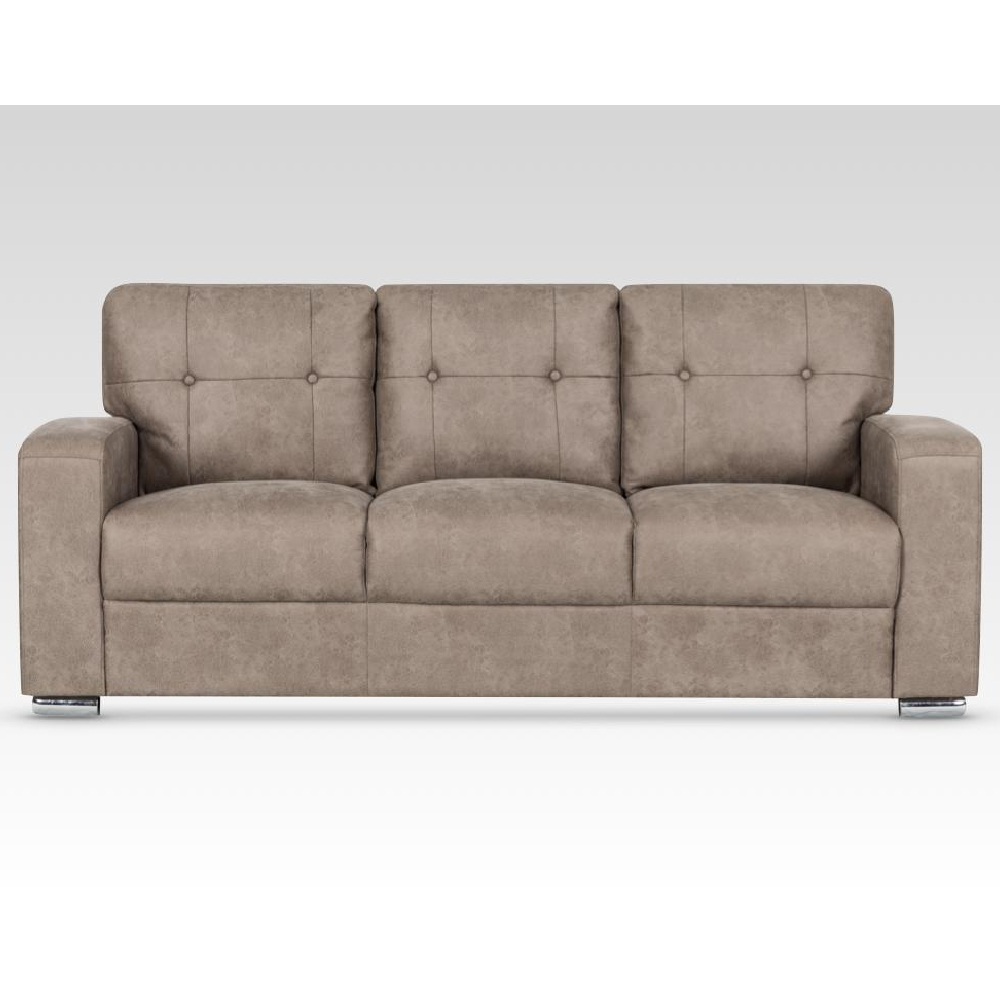 Hobart Fabric 3+1+1 Seater Sofa Set In Taupe