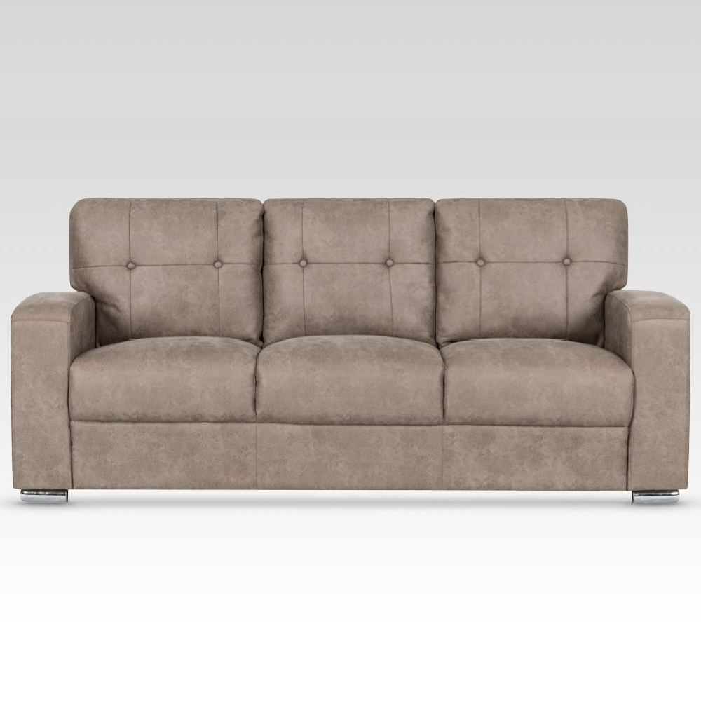 Hobart Fabric 3+2 Seater Sofa Set In Taupe