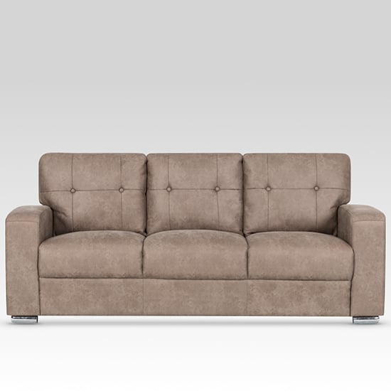 Read more about Hobart fabric 3 seater sofa in taupe