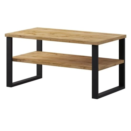 Product photograph of Hobart Wooden Coffee Table In Wotan Oak from Furniture in Fashion
