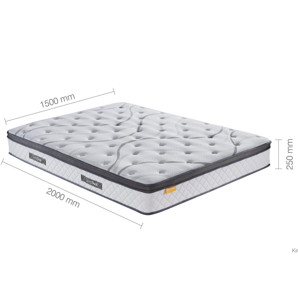 Hockley Fabric King Size Mattress In White
