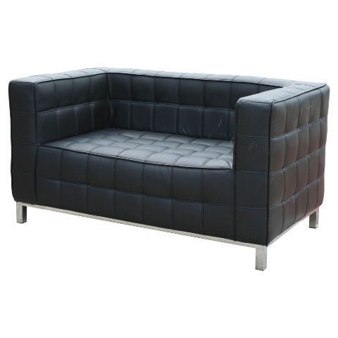 hoffman leather sofa black fw405 - How To Decorate A Living Room With Black Leather Furniture: 5 Simple Tips