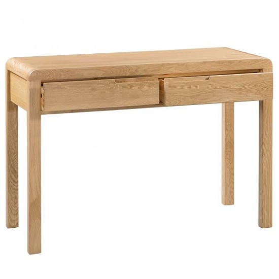 Camber Wooden Dressing Table And Stool In Oak_2